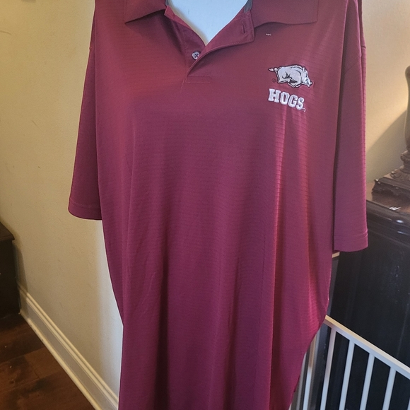 Arkansas Razorback Men's Polo Shirt with the Razorback Hog Logo Size: 2XL - Picture 9 of 12
